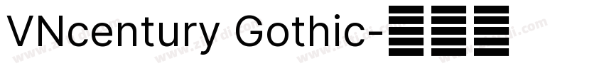 VNcentury Gothic字体转换